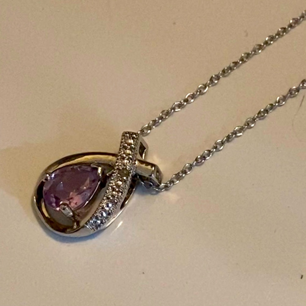 Sterling silver amethyst necklace